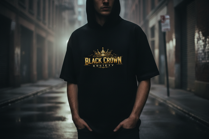 Black Crown Society Lifestyle Tee with Logo