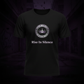 Black Crown Society men's tee on dark moody background